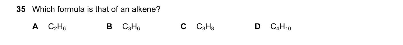 Question 35, November 2015, 0620 Paper 12