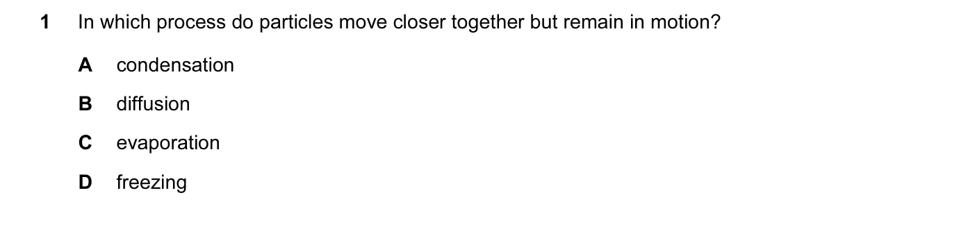 Question 1, November 2015, 0620 Paper 13
