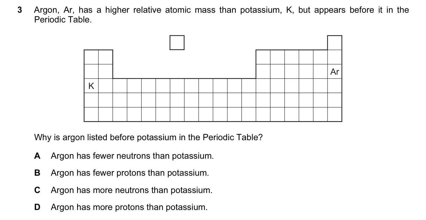 Question 3, November 2015, 0620 Paper 13