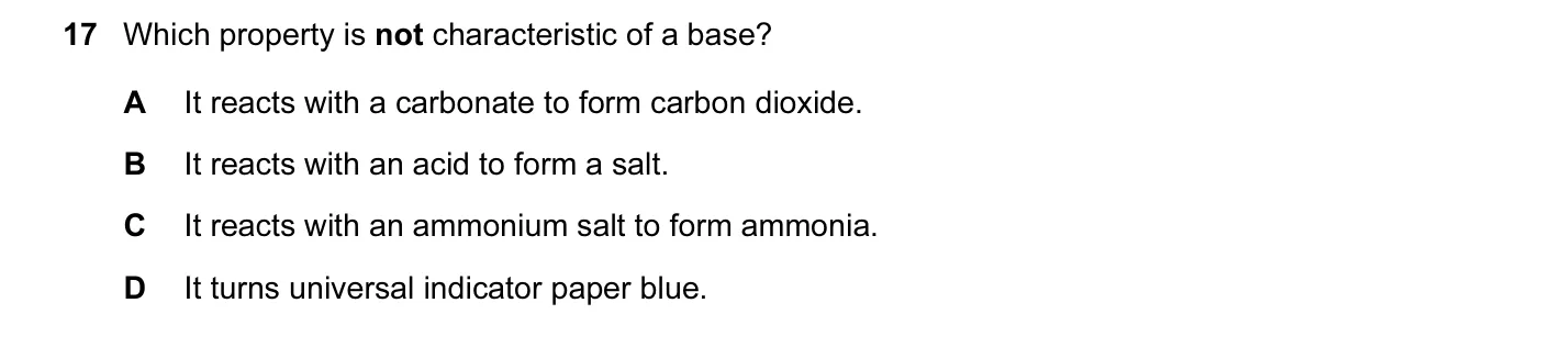 Question 17, November 2015, 0620 Paper 13