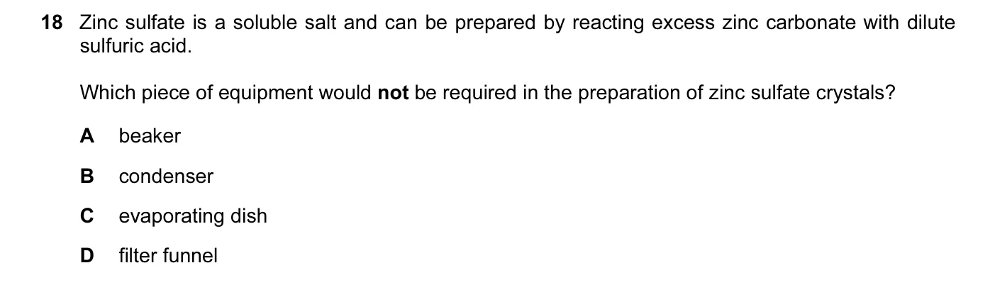 Question 18, November 2015, 0620 Paper 13