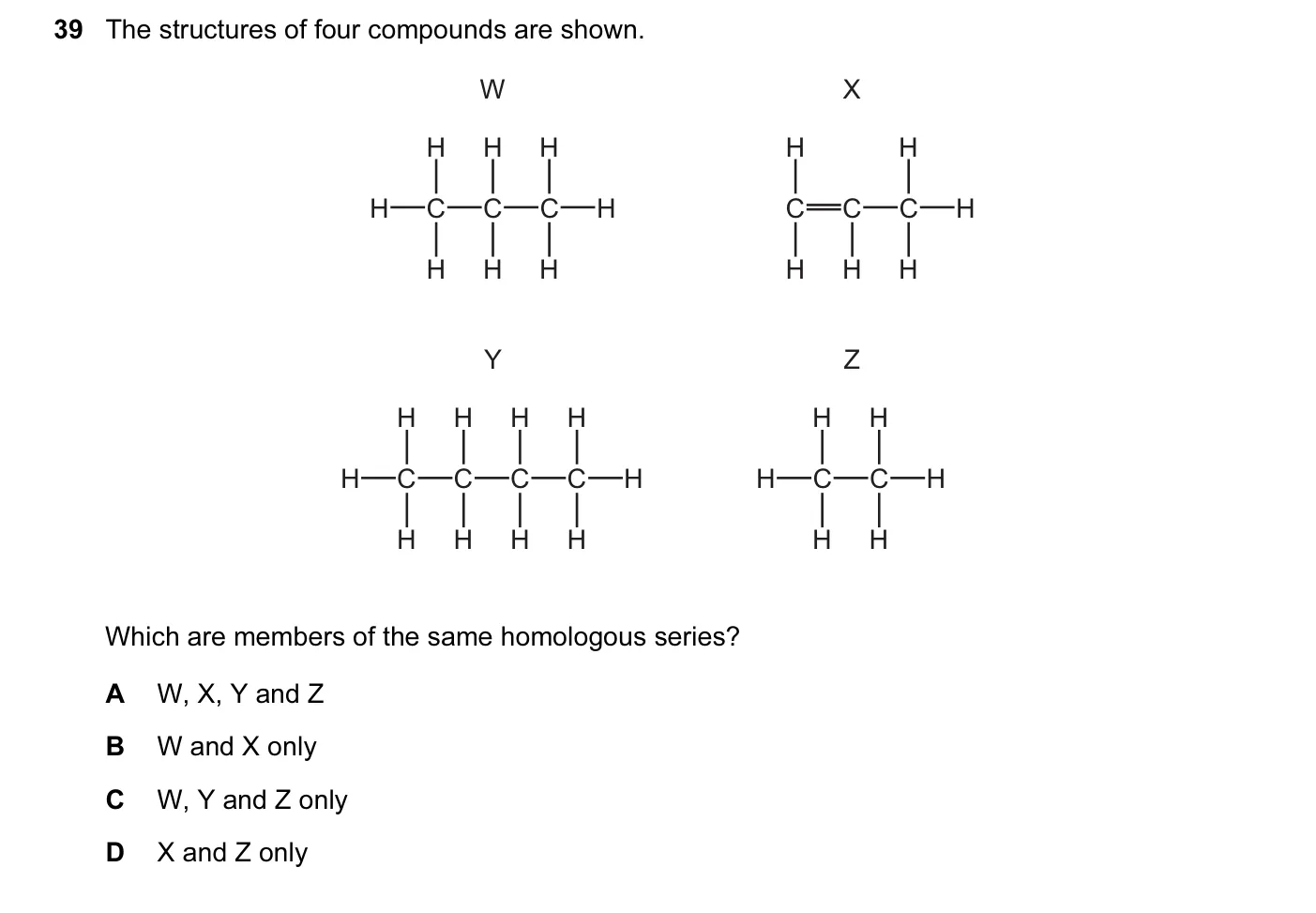 Question 39, November 2015, 0620 Paper 13