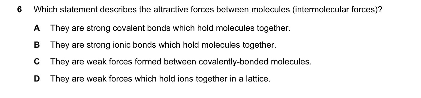 Question 6, June 2016, 0620 Paper 21