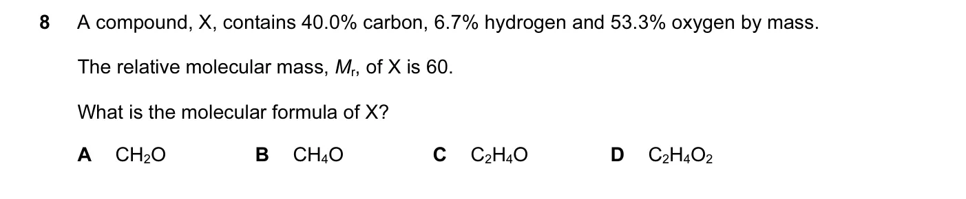 Question 8, June 2016, 0620 Paper 21