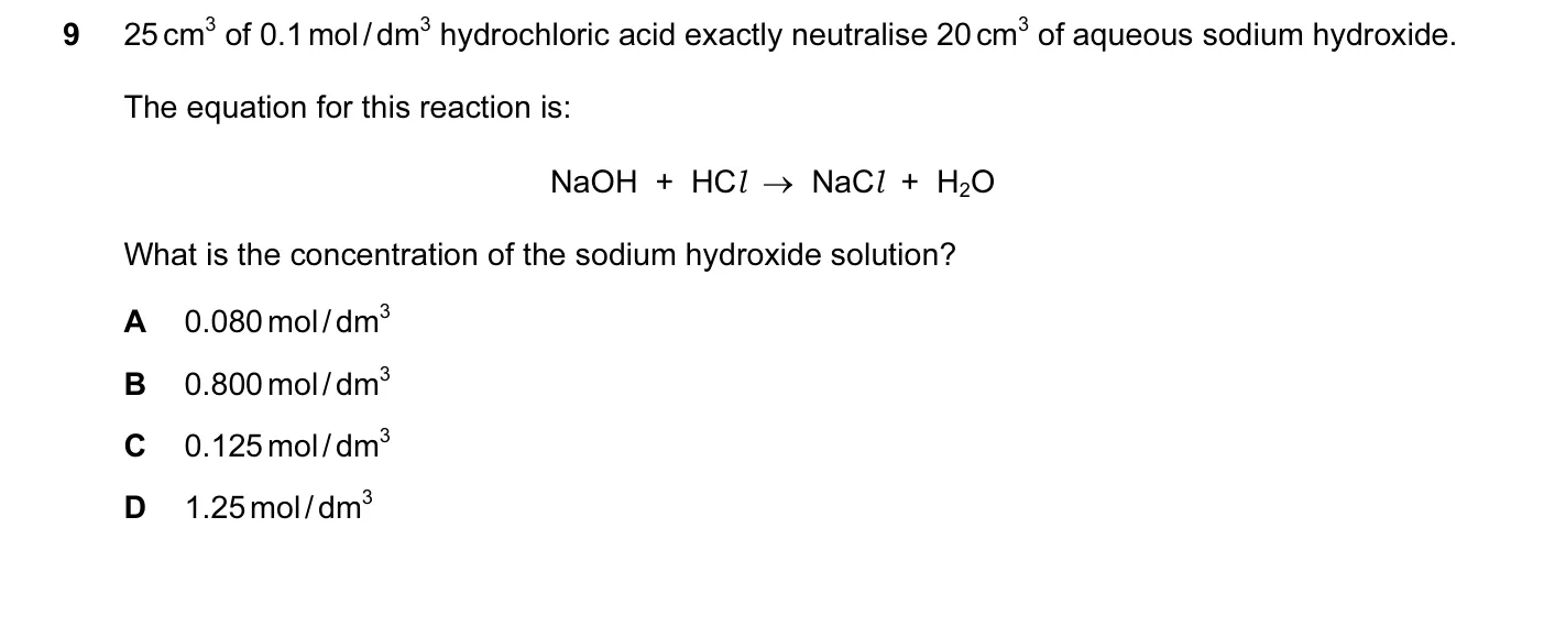 Question 9, June 2016, 0620 Paper 21