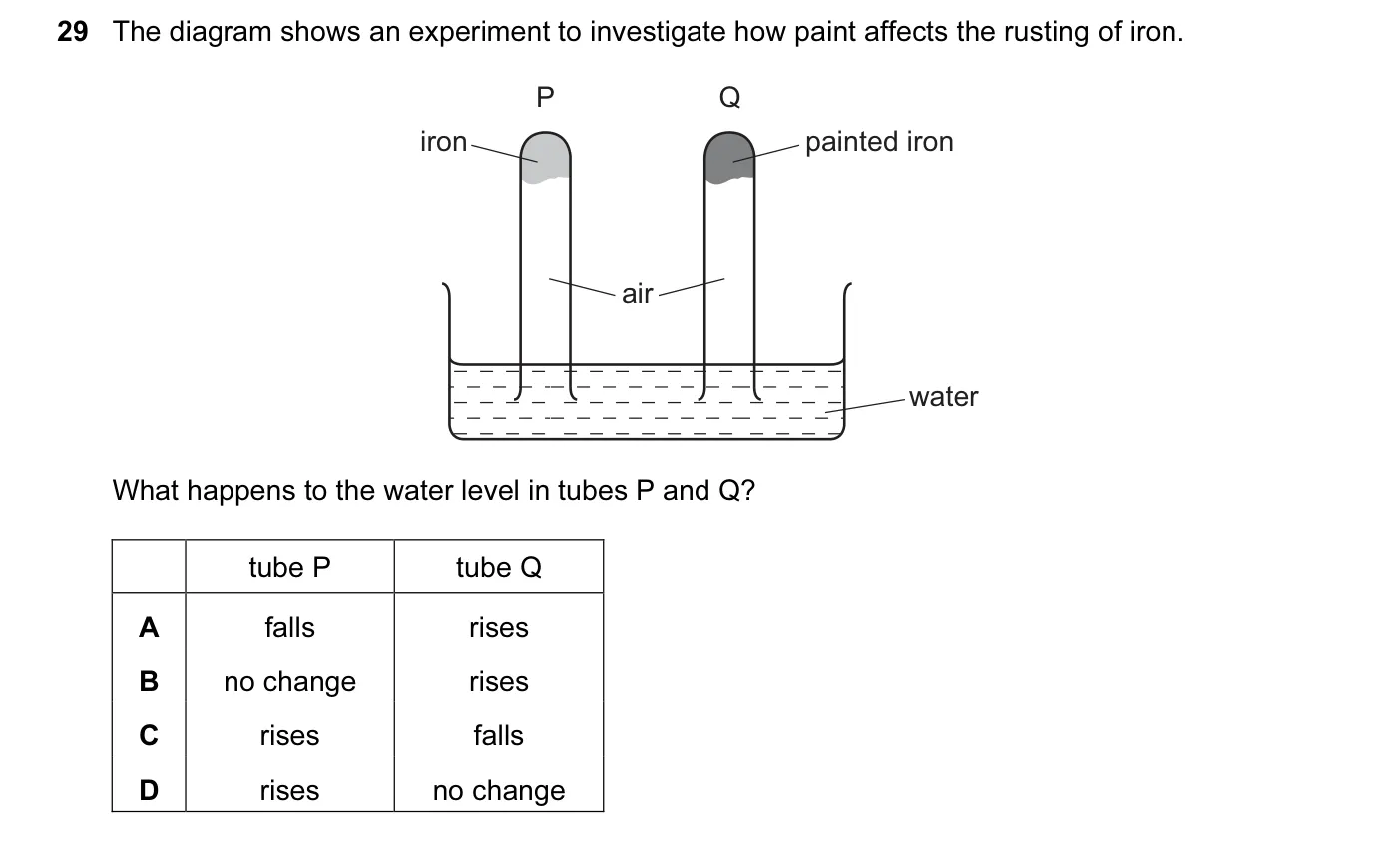Question 29, June 2016, 0620 Paper 21