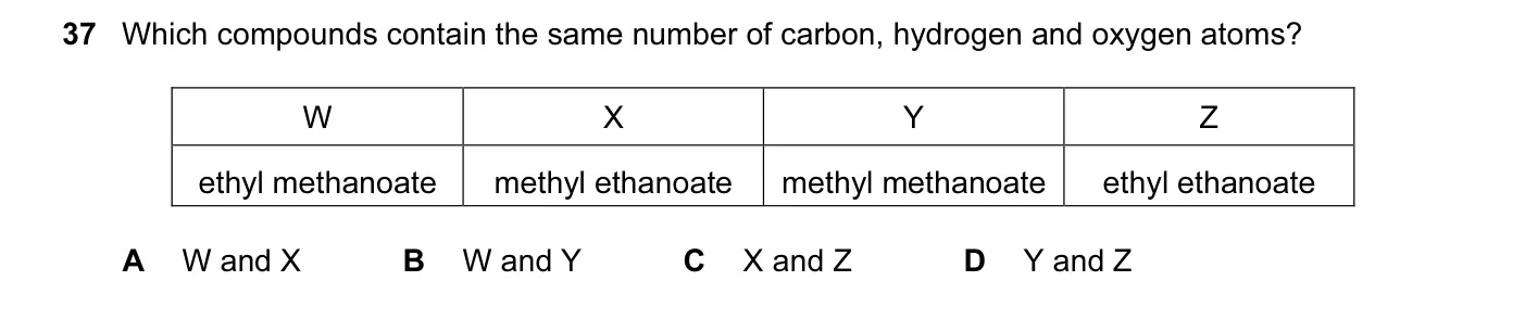 Question 37, June 2016, 0620 Paper 21