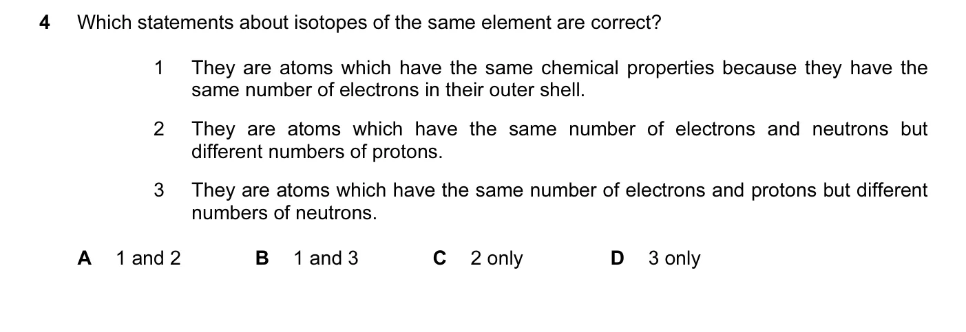 Question 4, June 2016, 0620 Paper 23
