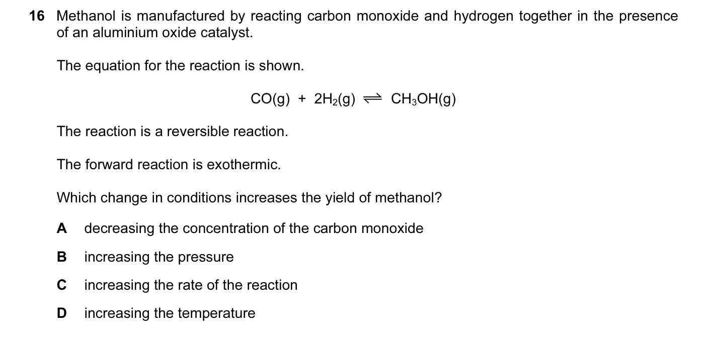 Question 16, June 2016, 0620 Paper 23