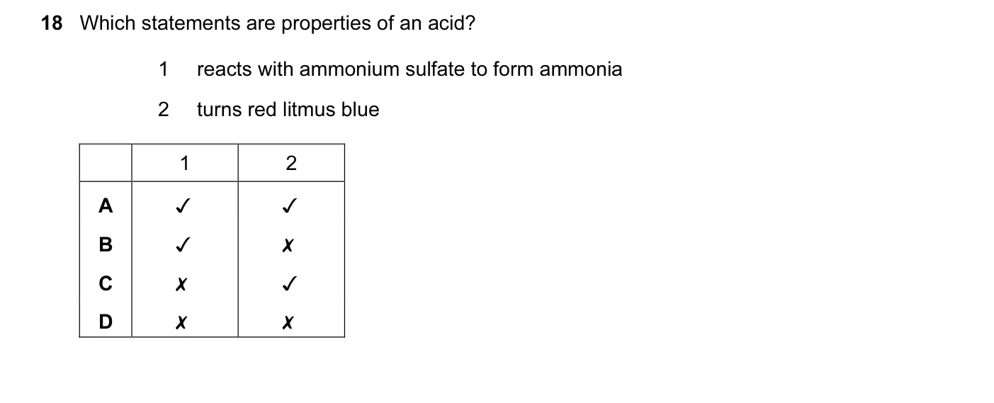 Question 18, June 2016, 0620 Paper 23
