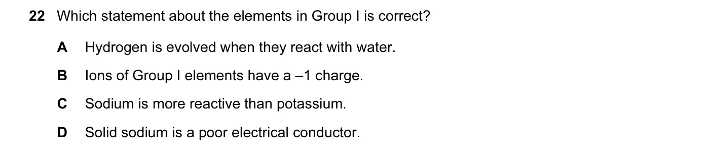 Question 22, June 2016, 0620 Paper 23
