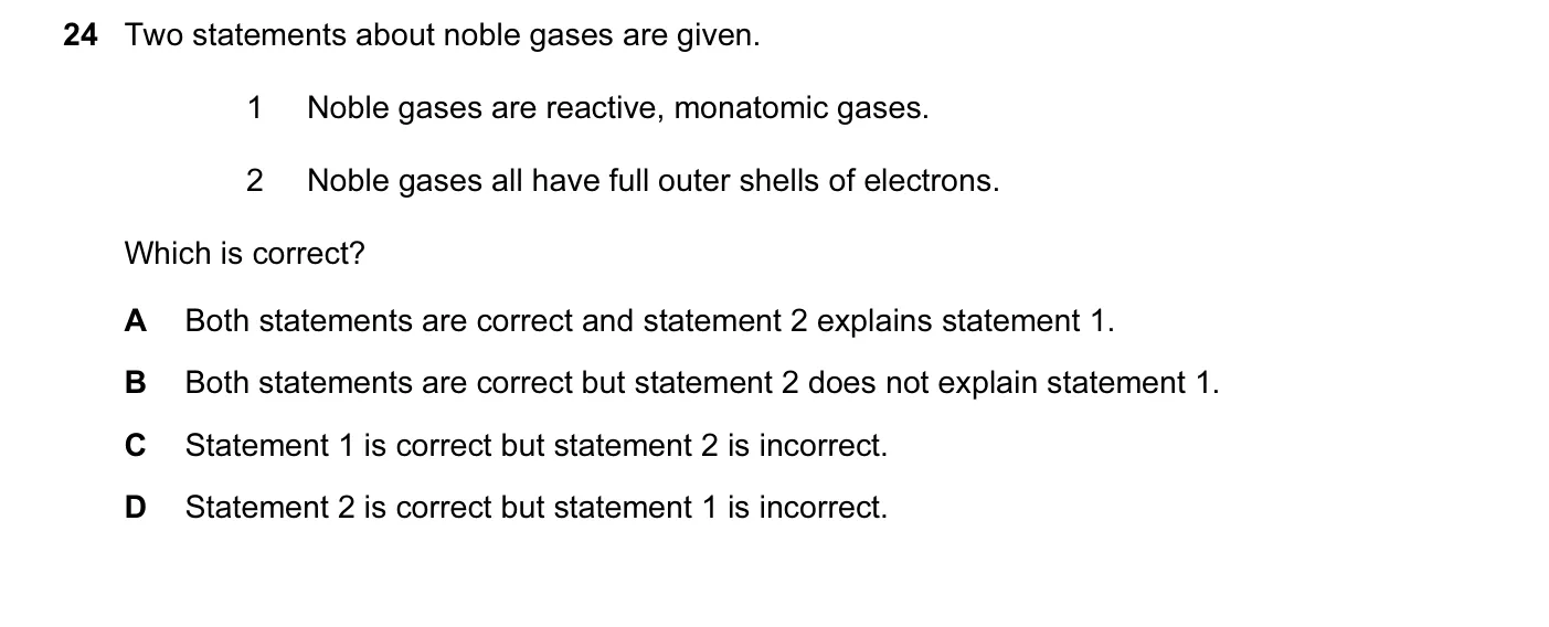 Question 24, June 2016, 0620 Paper 23