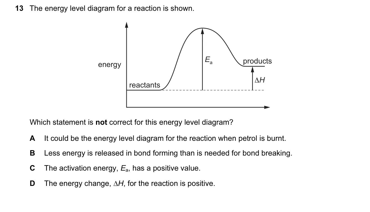 Question 13, November 2016, 0620 Paper 21