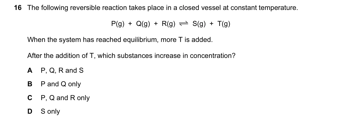 Question 16, November 2016, 0620 Paper 21