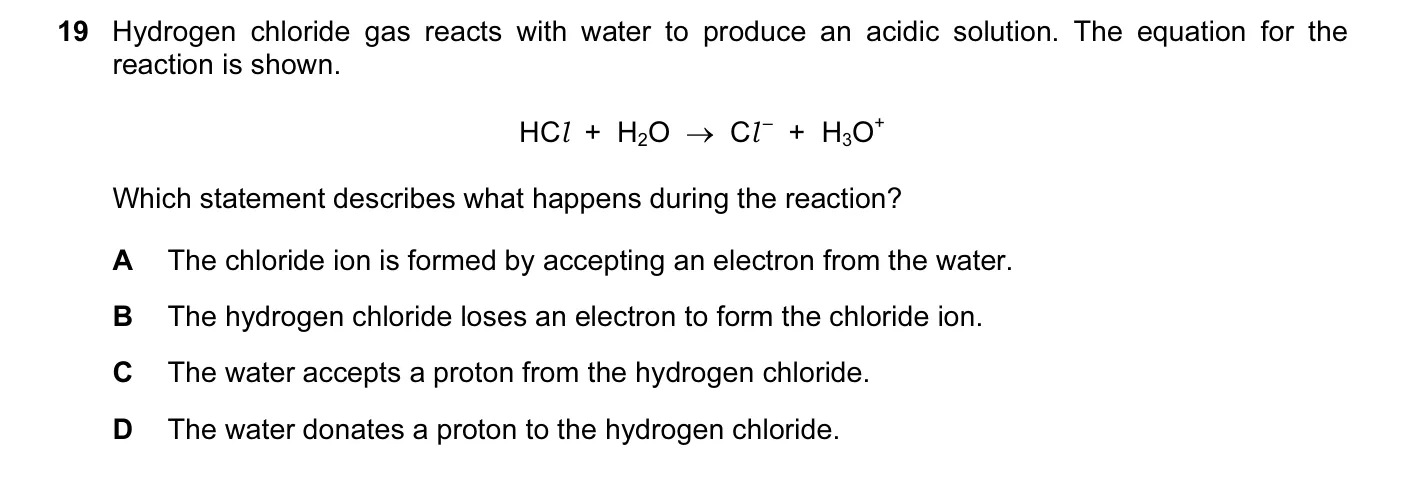 Question 19, November 2016, 0620 Paper 21