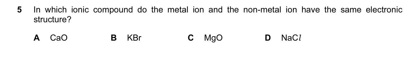 Question 5, November 2016, 0620 Paper 22