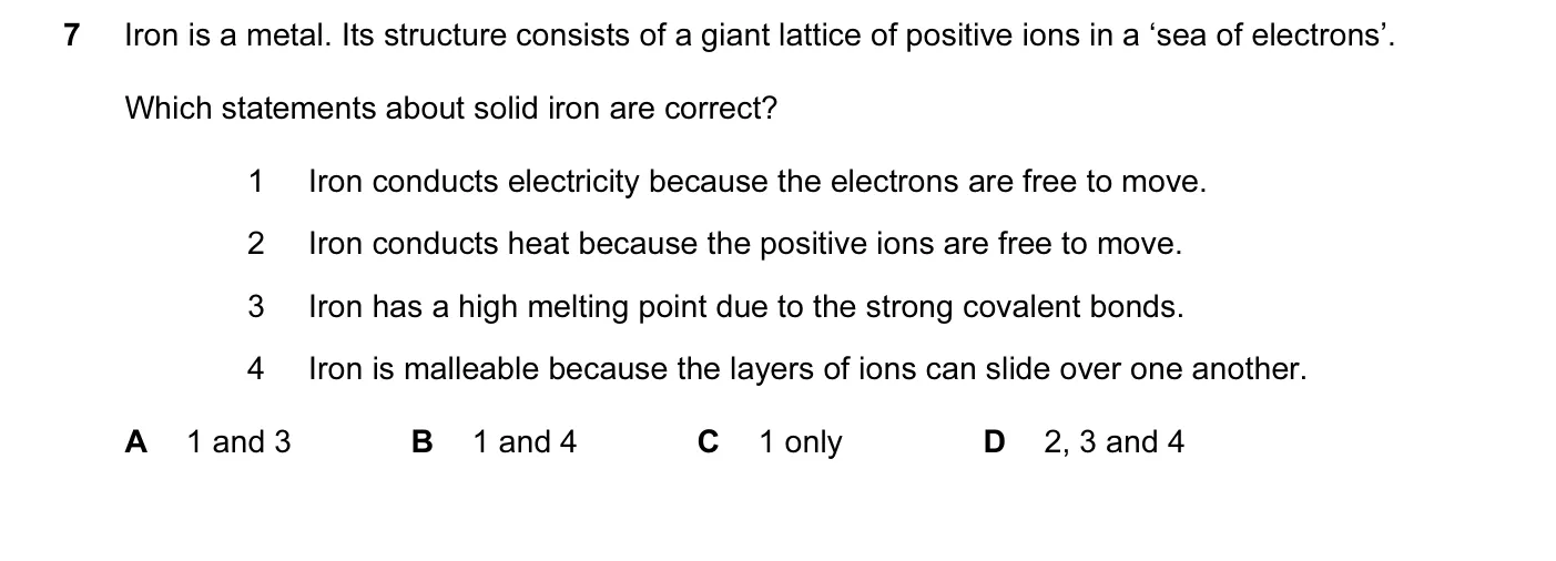 Question 7, November 2016, 0620 Paper 22