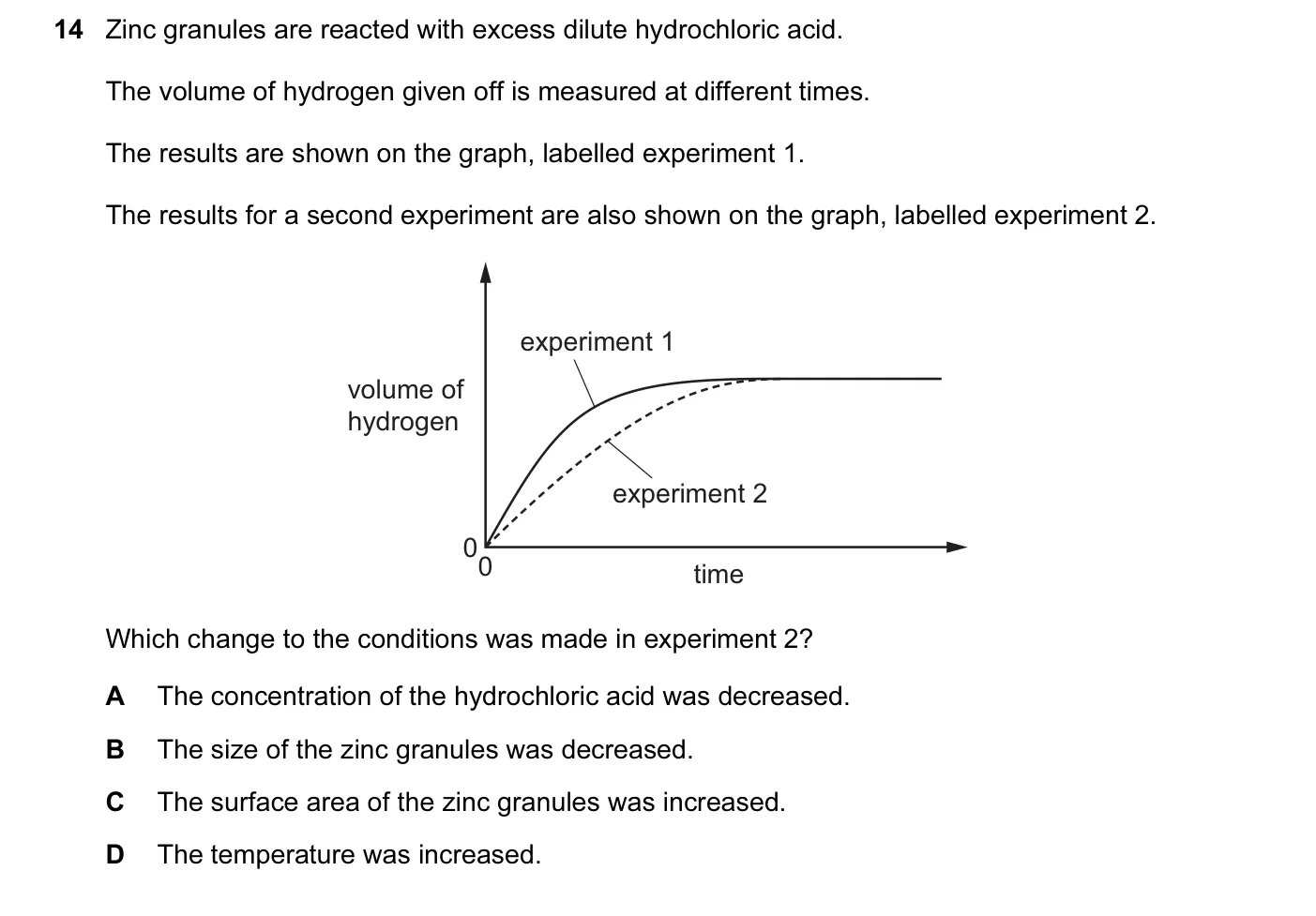 Question 14, November 2016, 0620 Paper 22