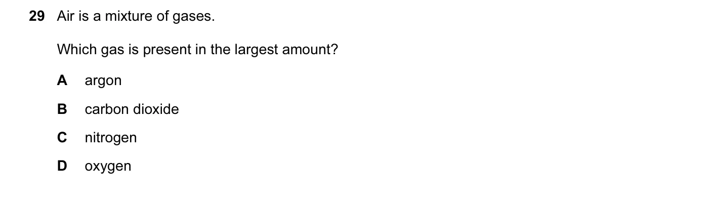 Question 29, November 2016, 0620 Paper 22