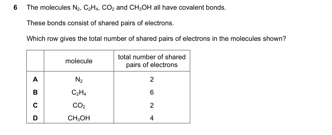 Question 6, November 2016, 0620 Paper 23