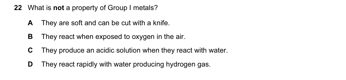 Question 22, November 2016, 0620 Paper 23