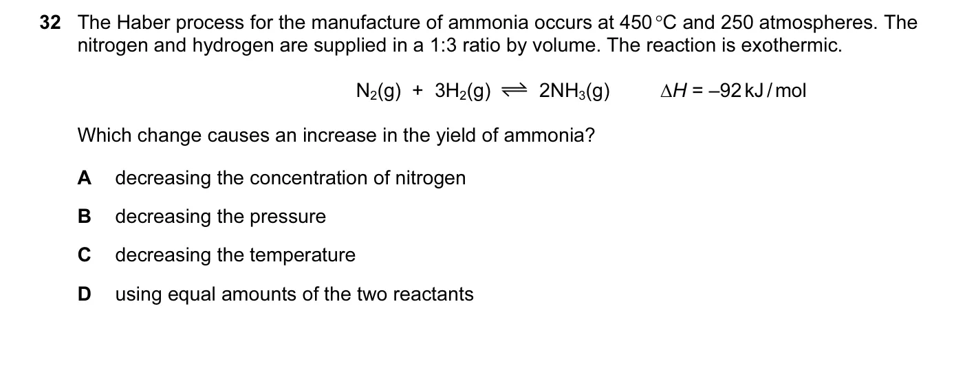 Question 32, November 2016, 0620 Paper 23