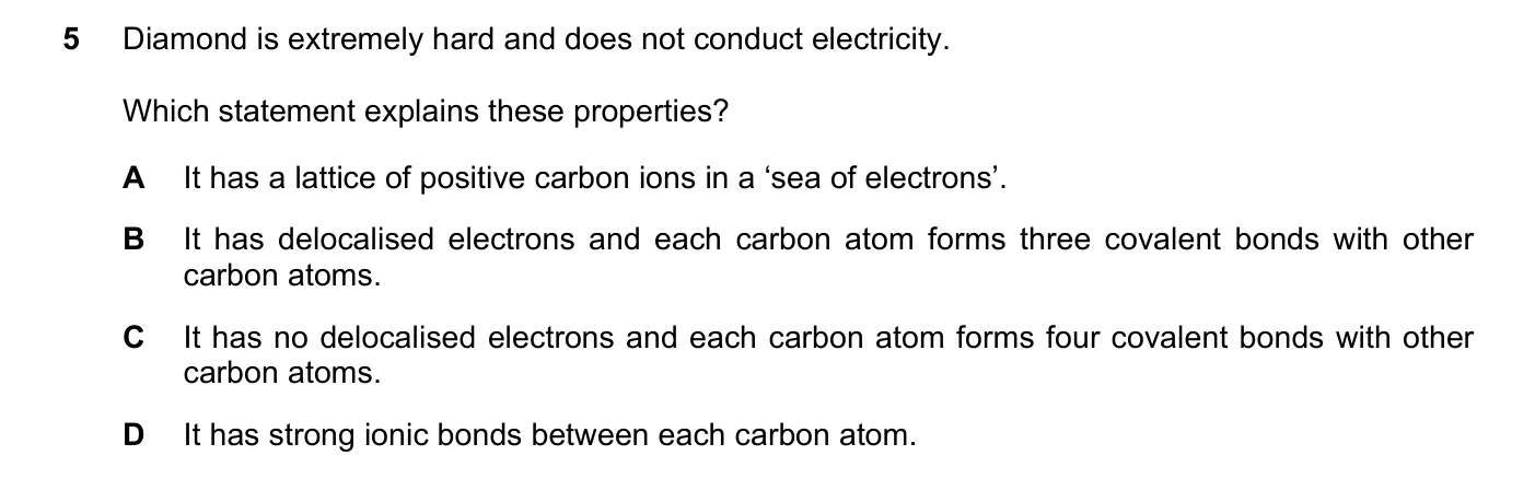Question 5, June 2017, 0620 Paper 21