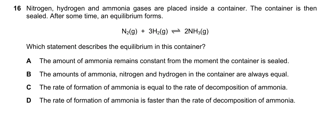 Question 16, June 2017, 0620 Paper 21