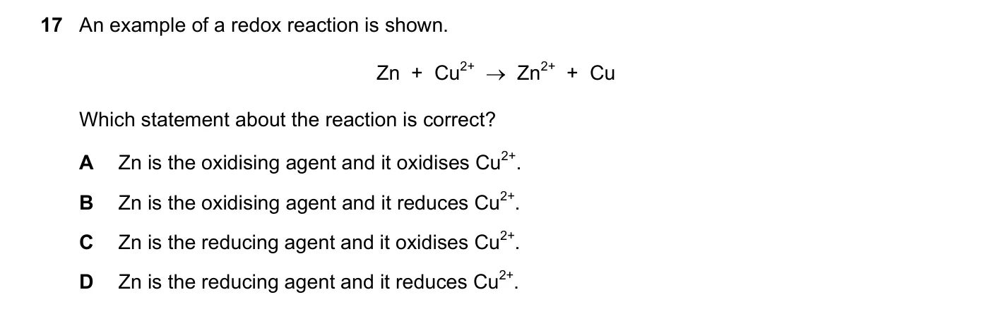 Question 17, June 2017, 0620 Paper 21
