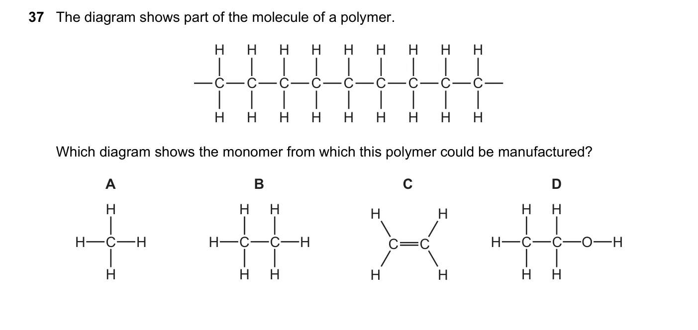 Question 37, June 2017, 0620 Paper 21