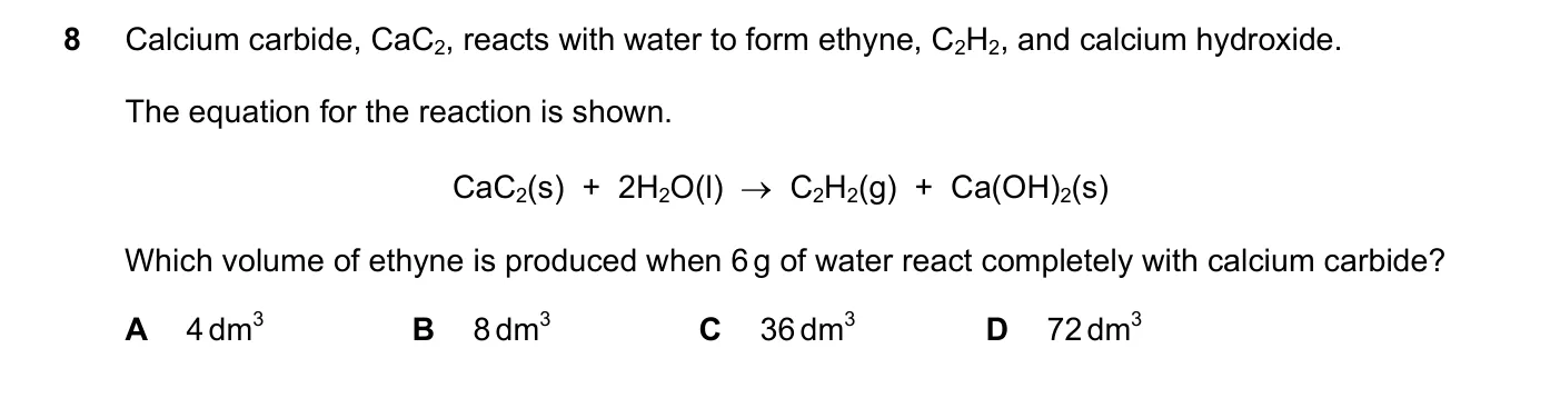 Question 8, June 2017, 0620 Paper 22