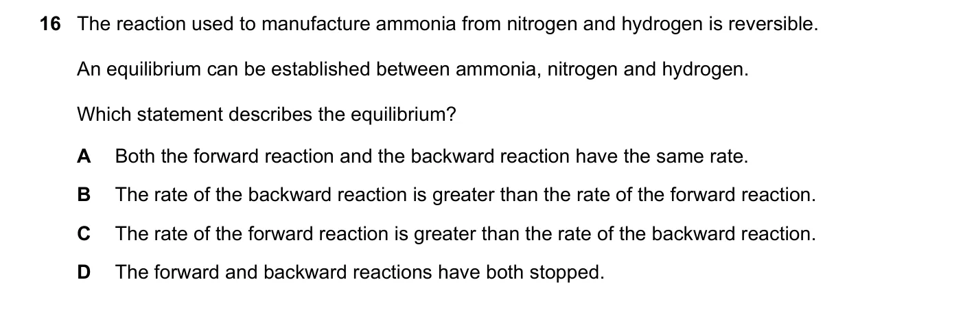 Question 16, June 2017, 0620 Paper 22