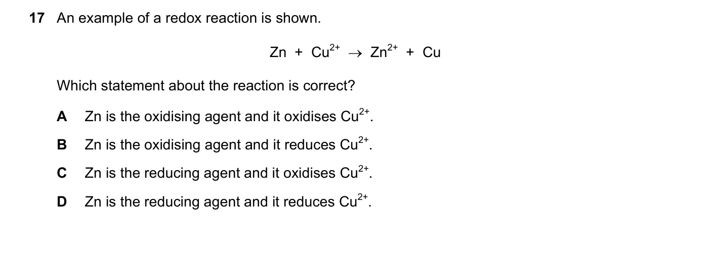 Question 17, June 2017, 0620 Paper 22