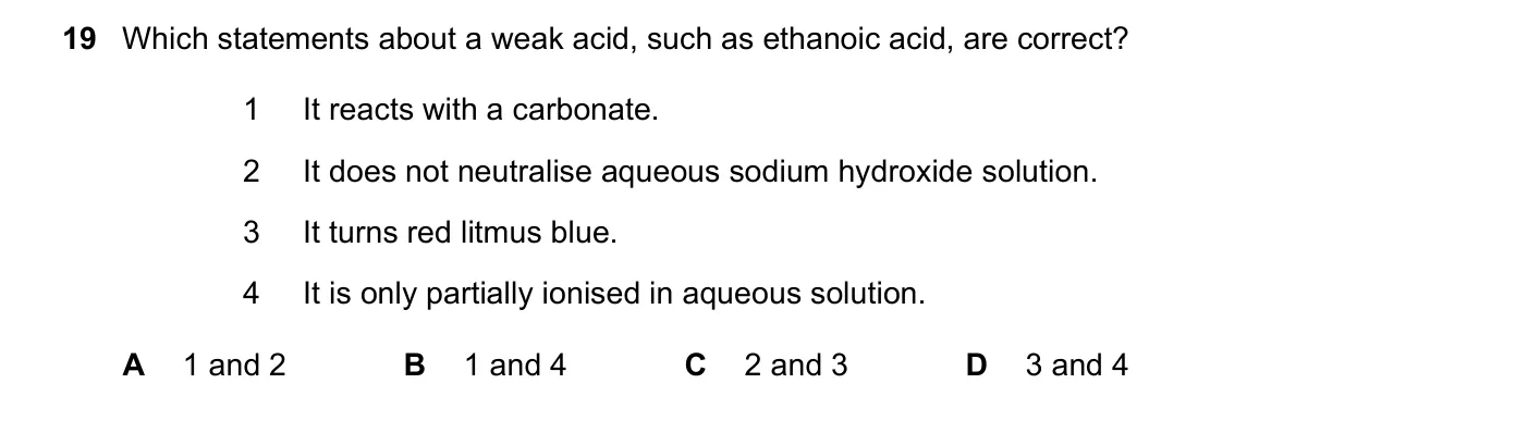 Question 19, June 2017, 0620 Paper 22