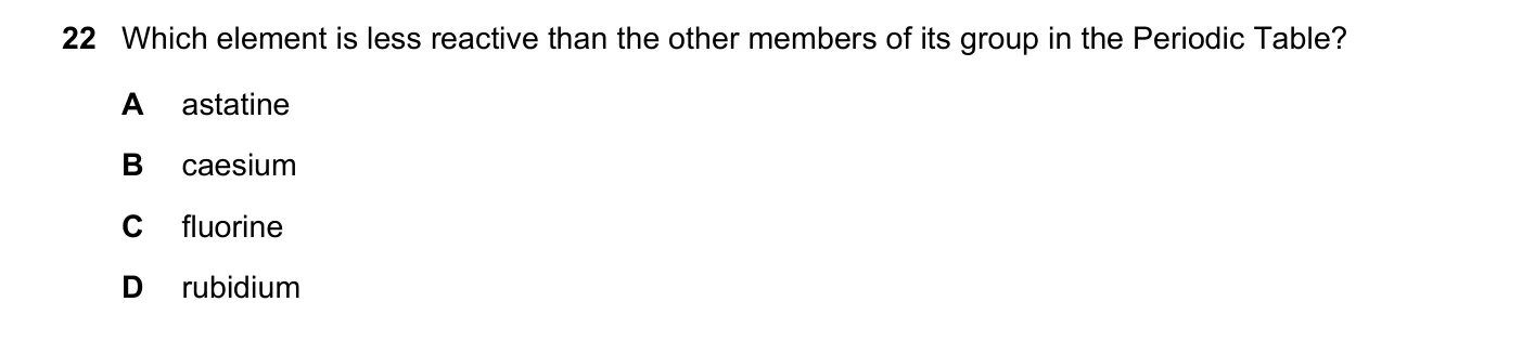 Question 22, June 2017, 0620 Paper 22