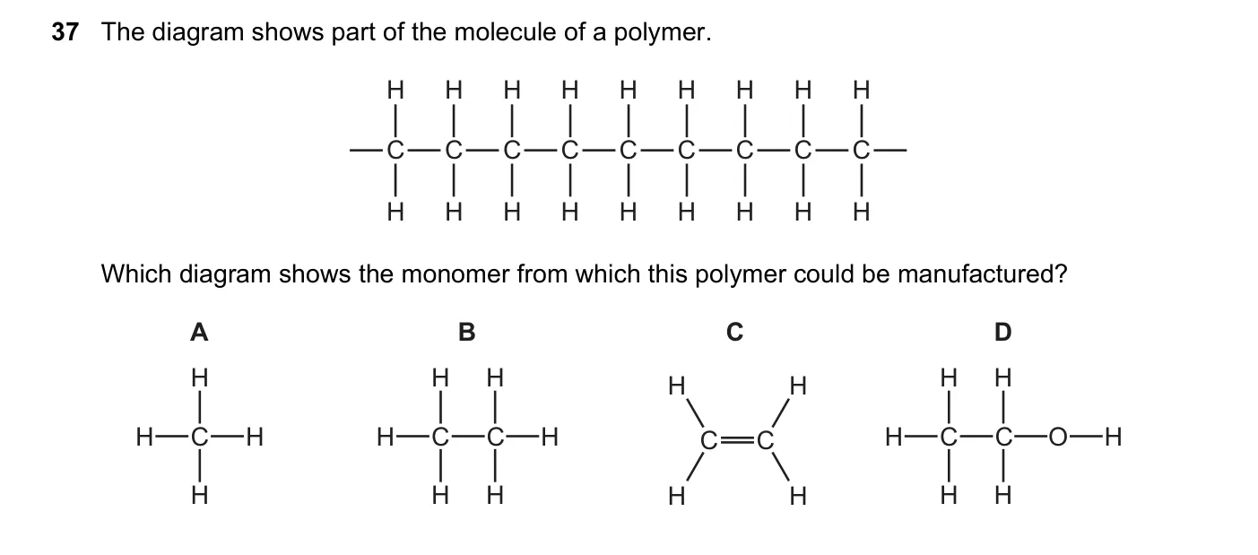 Question 37, June 2017, 0620 Paper 22