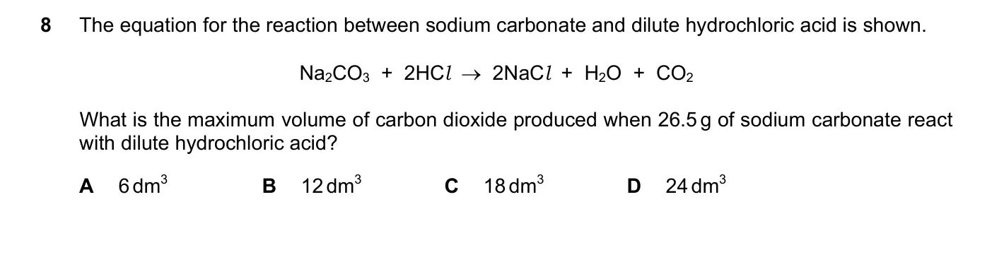 Question 8, June 2017, 0620 Paper 23