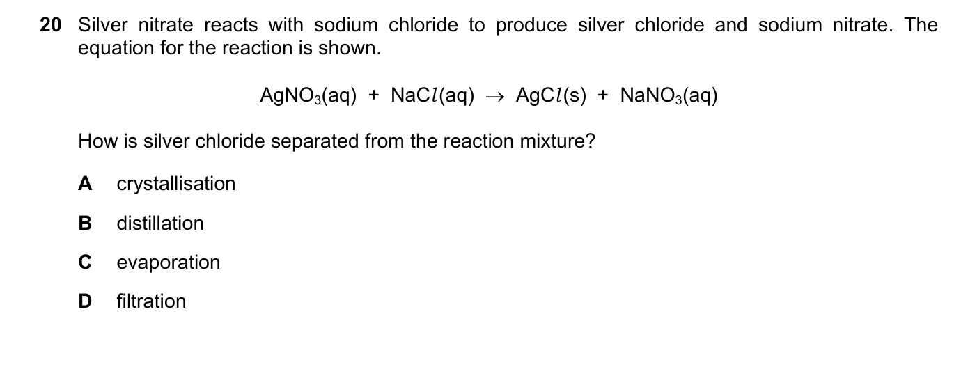 Question 20, June 2017, 0620 Paper 23
