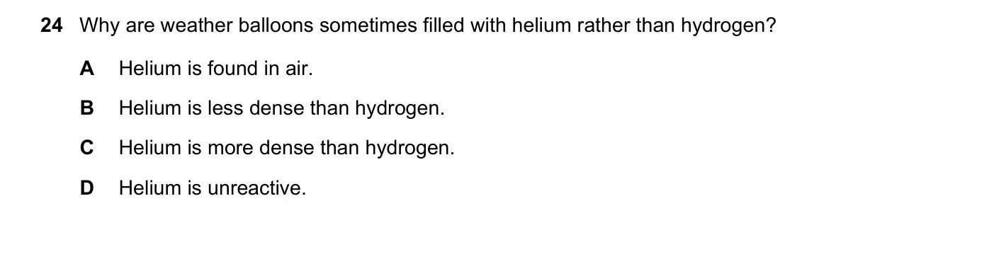 Question 24, June 2017, 0620 Paper 23