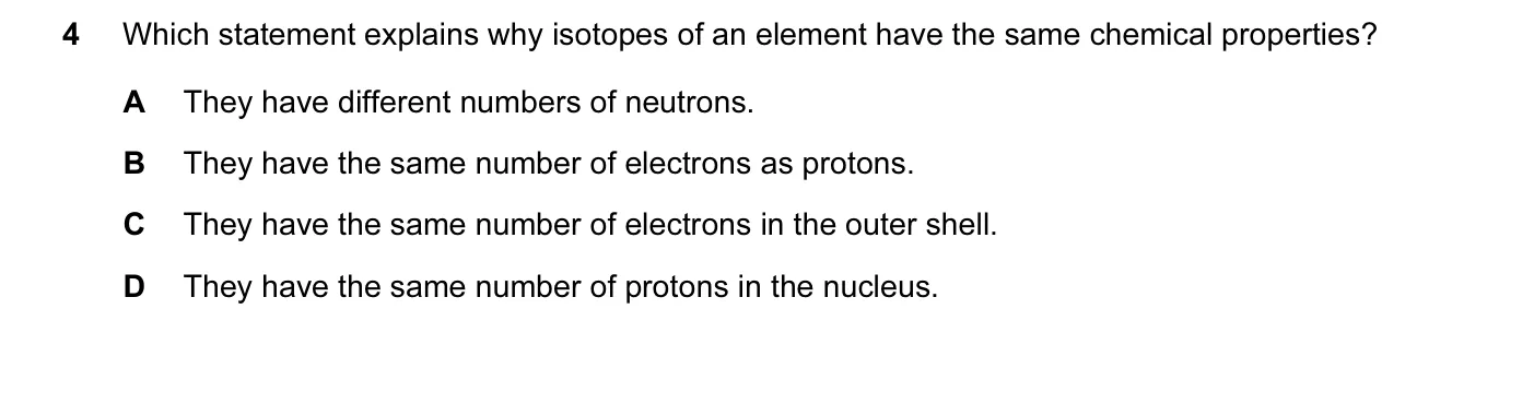 Question 4, March 2017, 0620 Paper 22