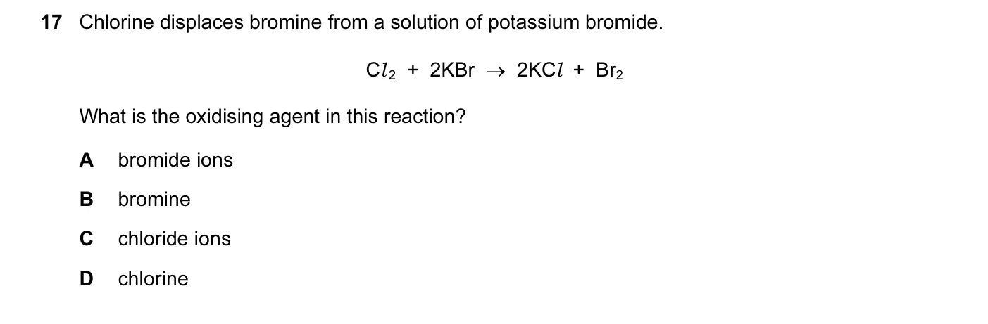 Question 17, March 2017, 0620 Paper 22