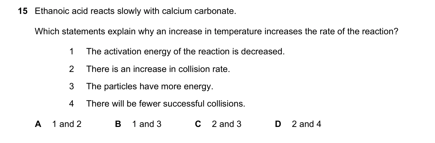 Question 15, November 2017, 0620 Paper 21