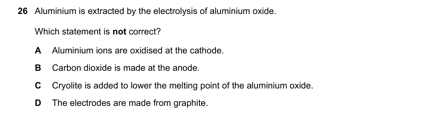Question 26, November 2017, 0620 Paper 21