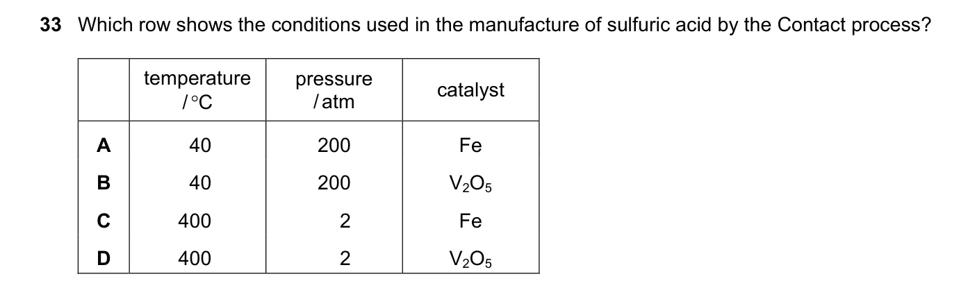 Question 33, November 2017, 0620 Paper 21