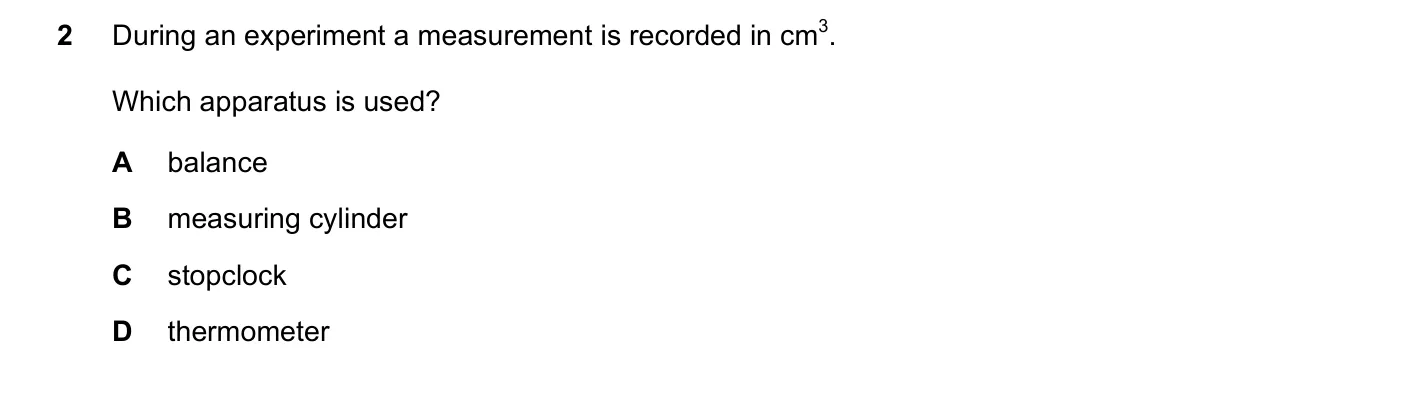 Question 2, November 2017, 0620 Paper 22