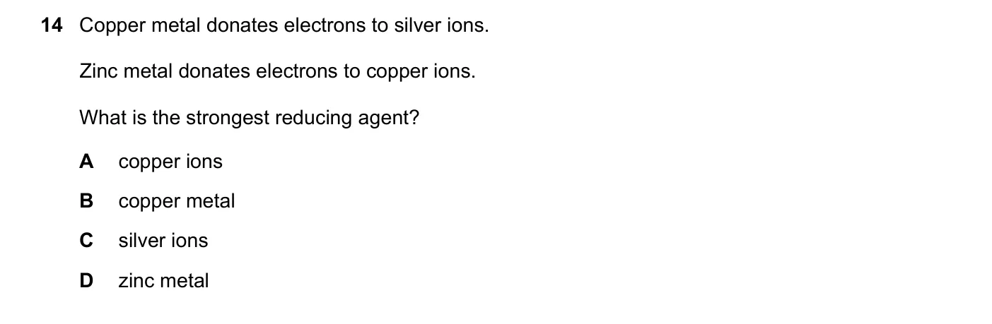 Question 14, November 2017, 0620 Paper 22