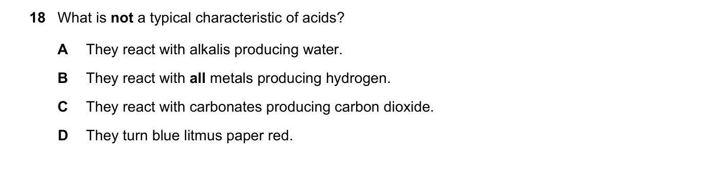 Question 18, November 2017, 0620 Paper 22