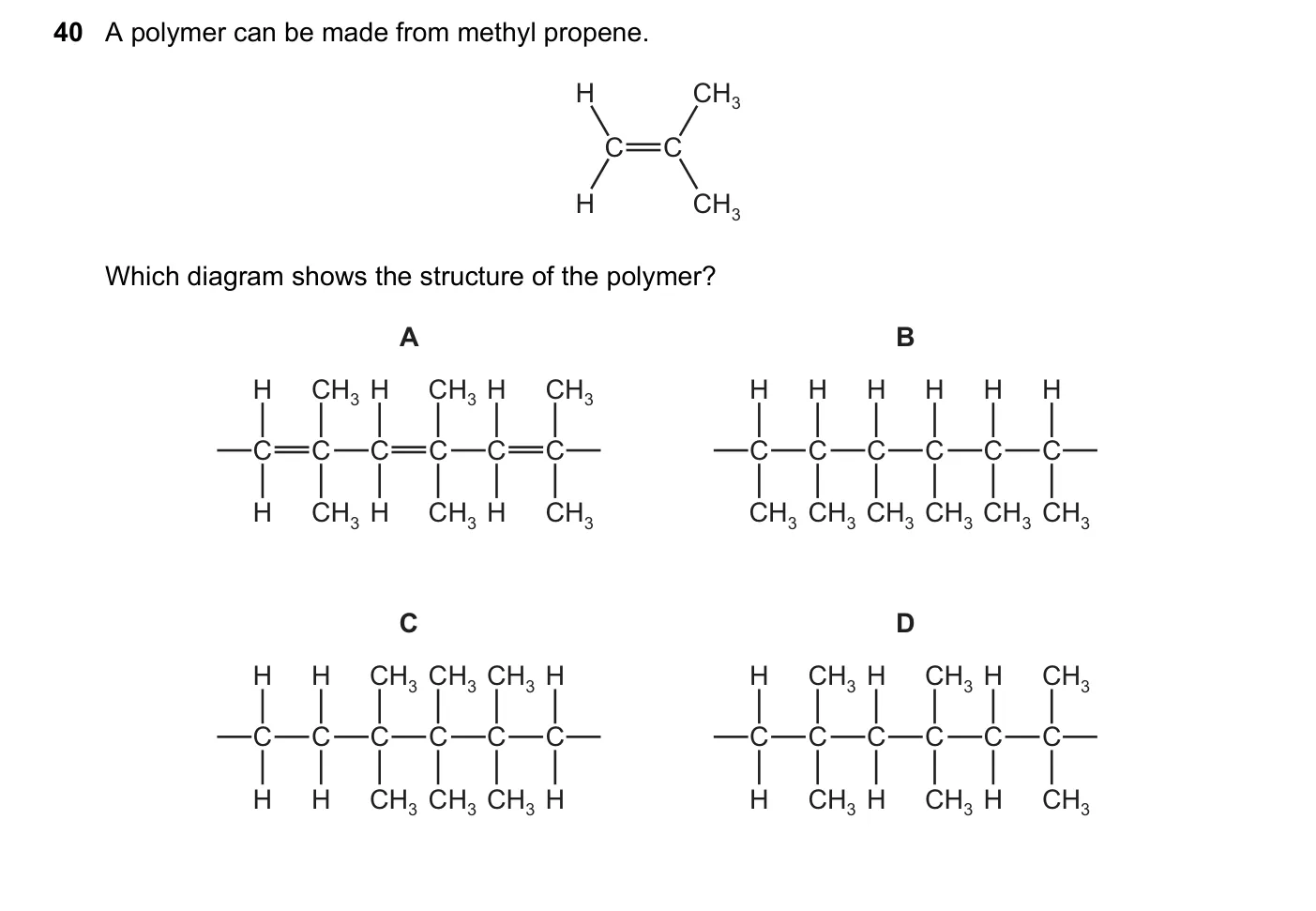 Question 40, November 2017, 0620 Paper 22