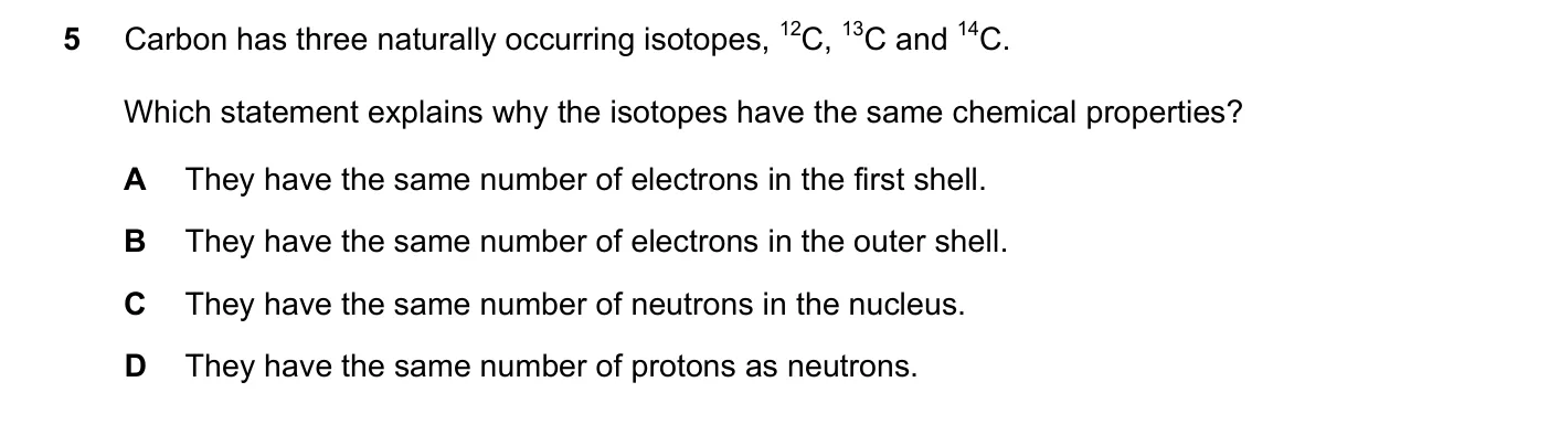 Question 5, November 2017, 0620 Paper 23