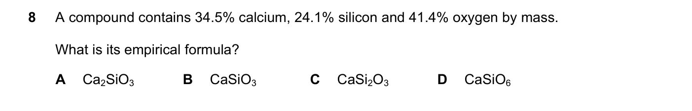 Question 8, November 2017, 0620 Paper 23